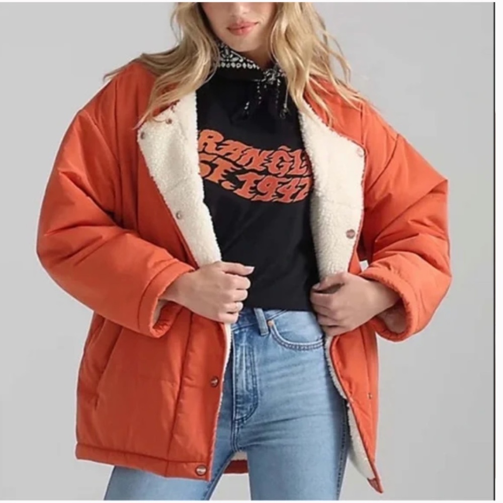 NWT Wrangler Oversized Reversible Jacket Sz XL